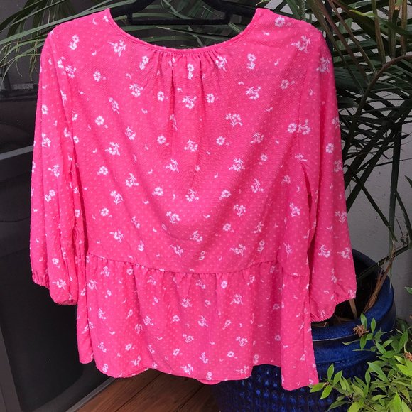 STYLE & CO | Peplum Hem Textured Top - Plus Sizes - Picture 6 of 9